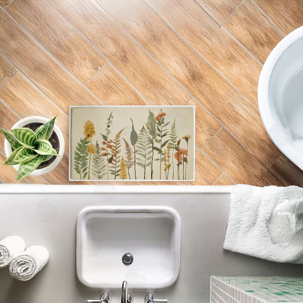 Elizabeth Medley | Simple Fall Botanics Plush Bath Mat