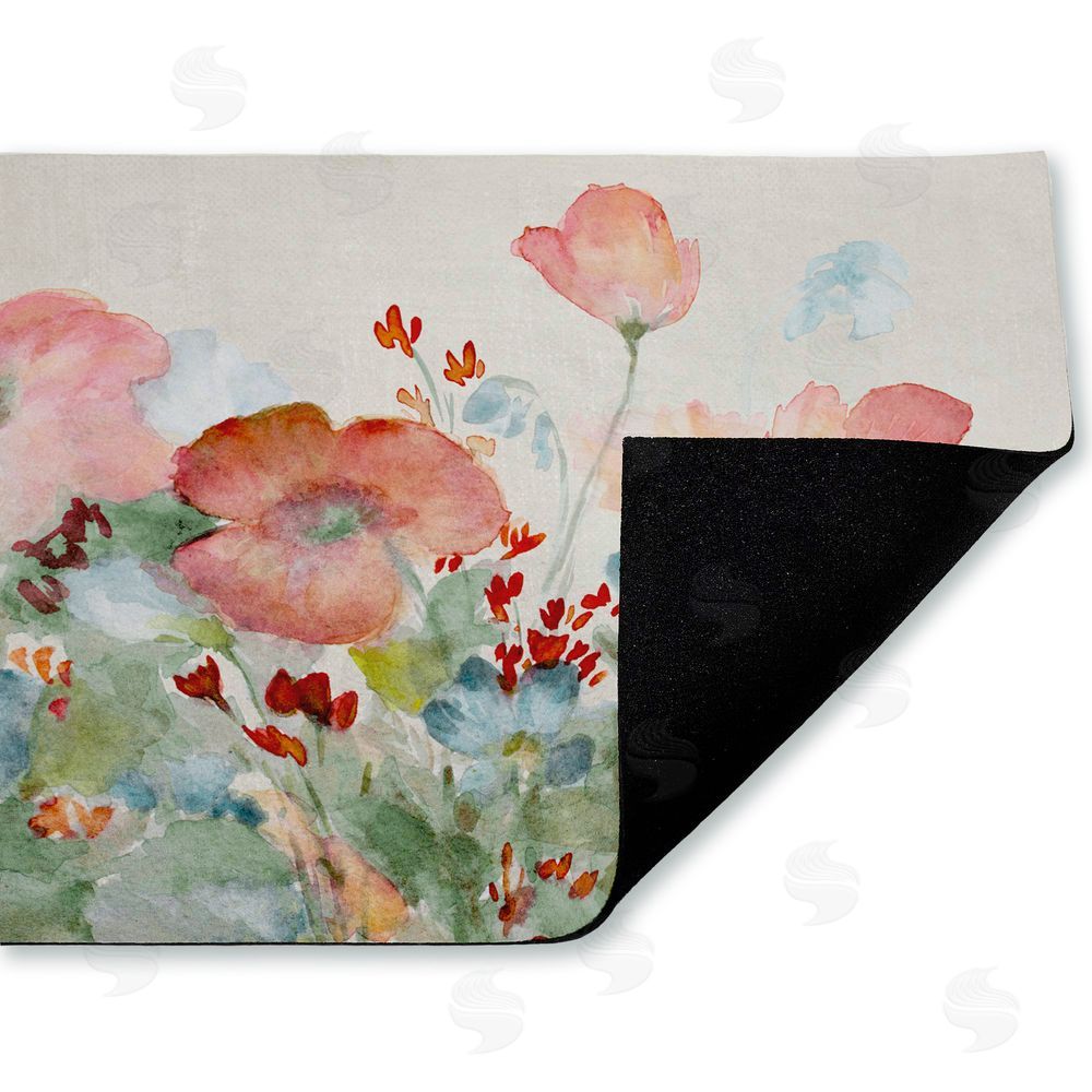 Lanie Loreth | A Day With Pink Flowers Non-Woven Door Mat
