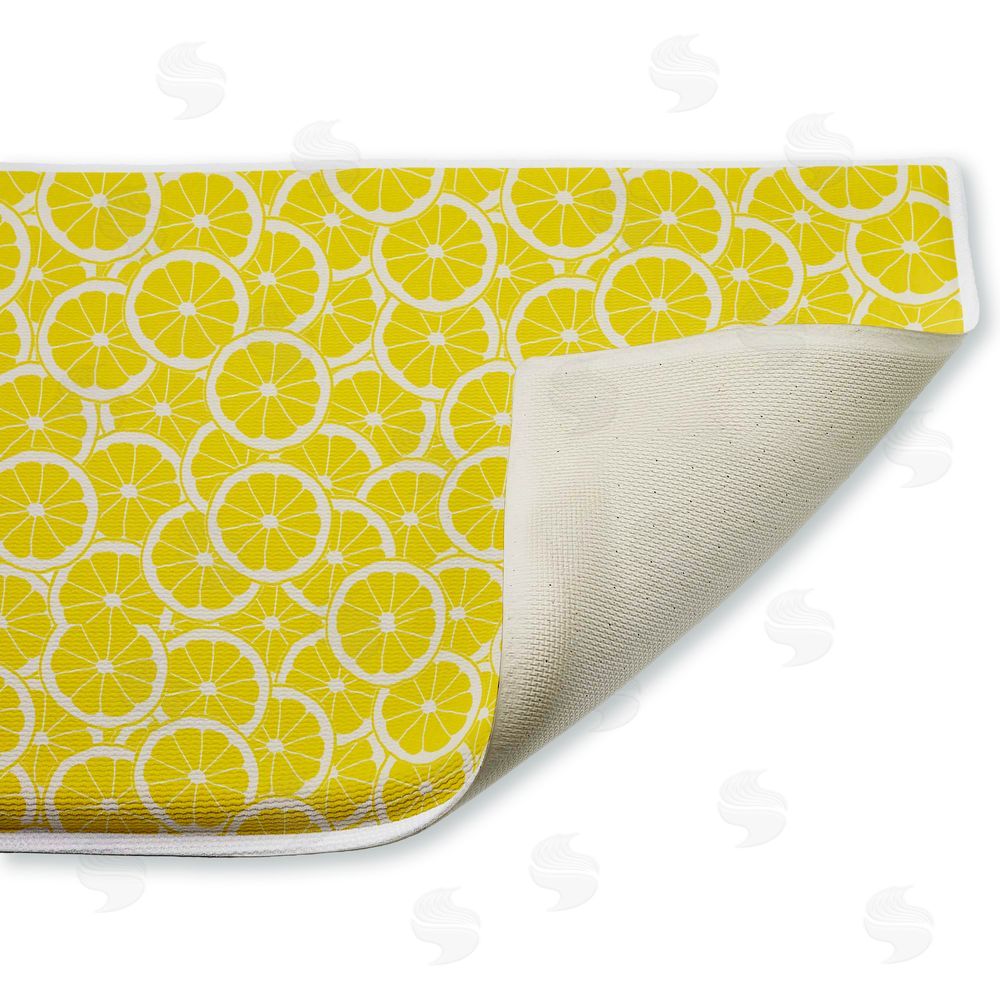 Anna Quach | Zesty Lemons Everywhere Plush Bath Mat