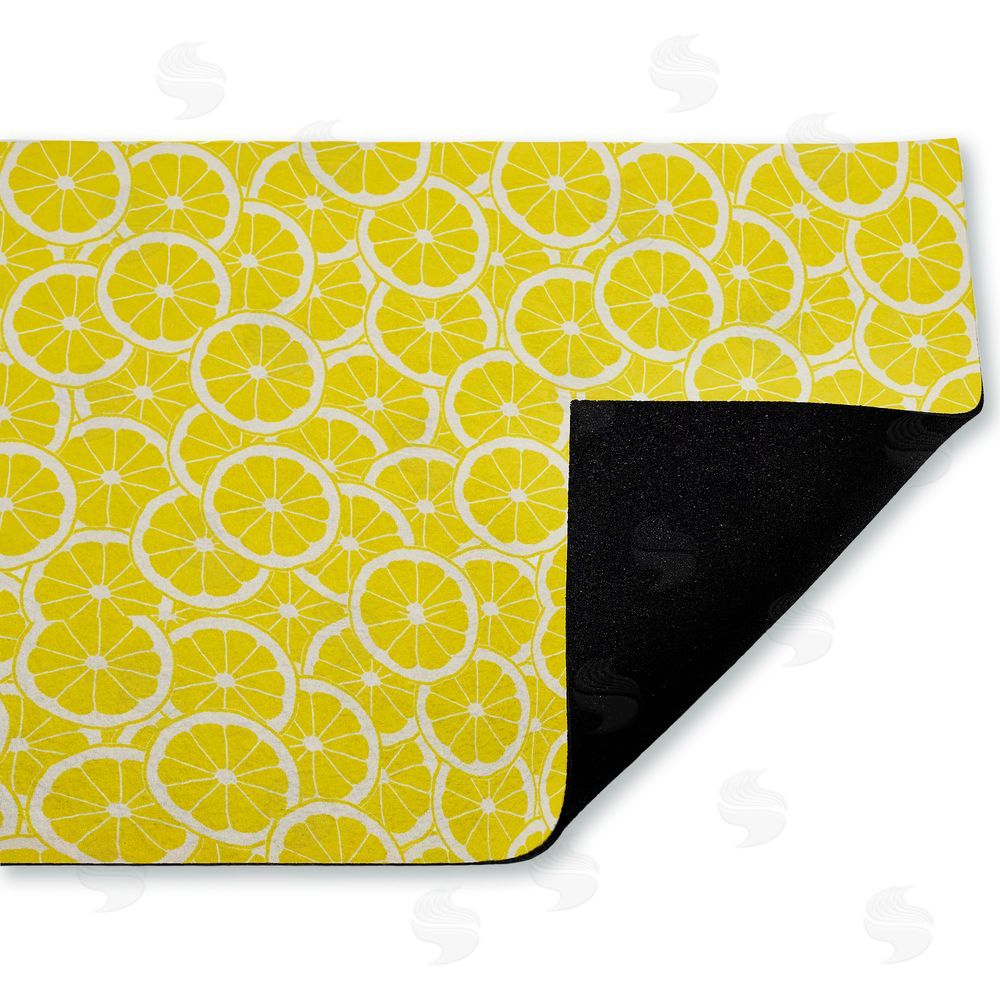 Anna Quach | Zesty Lemons Everywhere Non-Woven Door Mat
