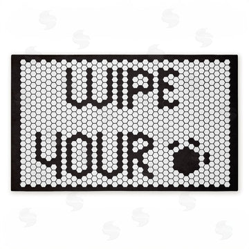 Elizabeth Medley | Wipe Your Paws Mosaic Pattern Non-Woven Door Mat