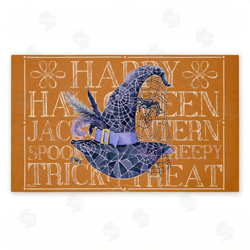 Paul Brent | Witchy Hat & Spooky Phrases Non-Woven Door Mat
