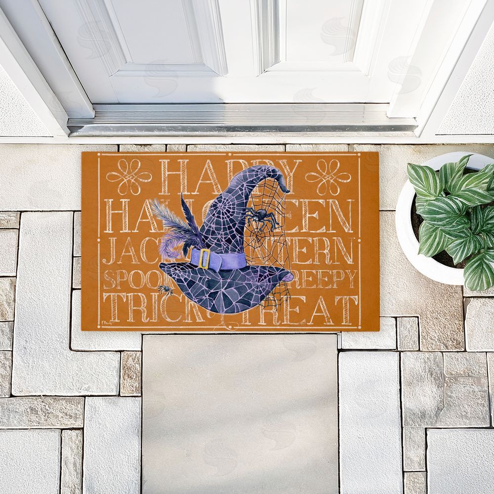 Paul Brent | Witchy Hat & Spooky Phrases Non-Woven Door Mat