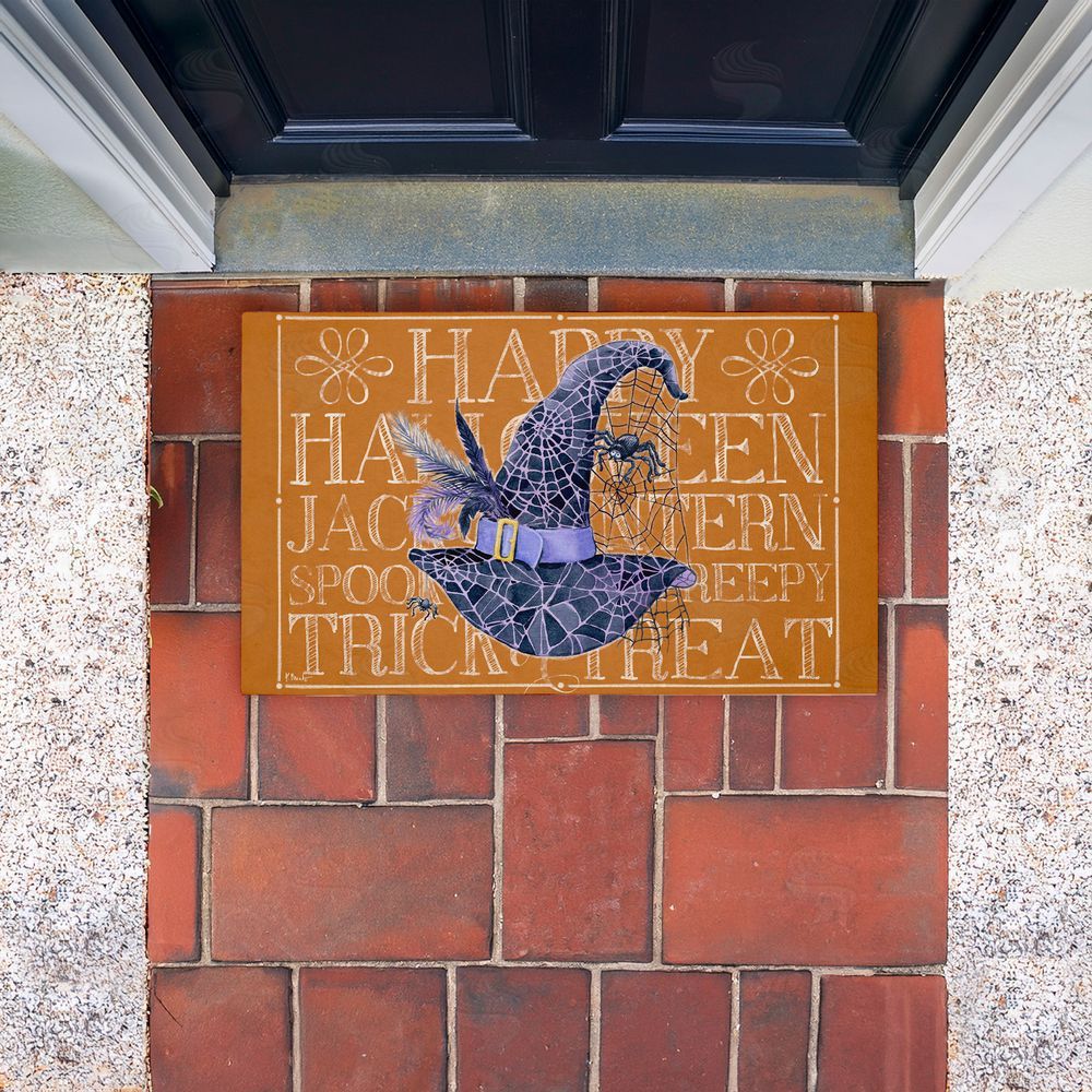 Paul Brent | Witchy Hat & Spooky Phrases Non-Woven Door Mat