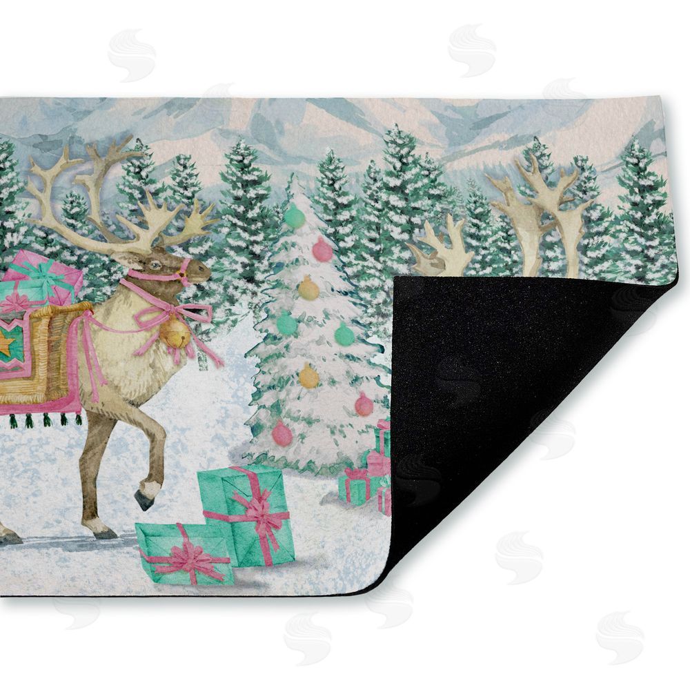 Paul Brent | Whimsy Holiday Reindeer Non-Woven Door Mat