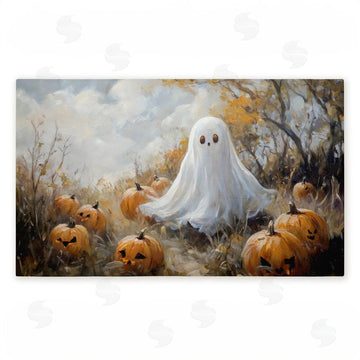Creative Studio | Ghost in Field of Pumpkins Non-Woven Door Mat