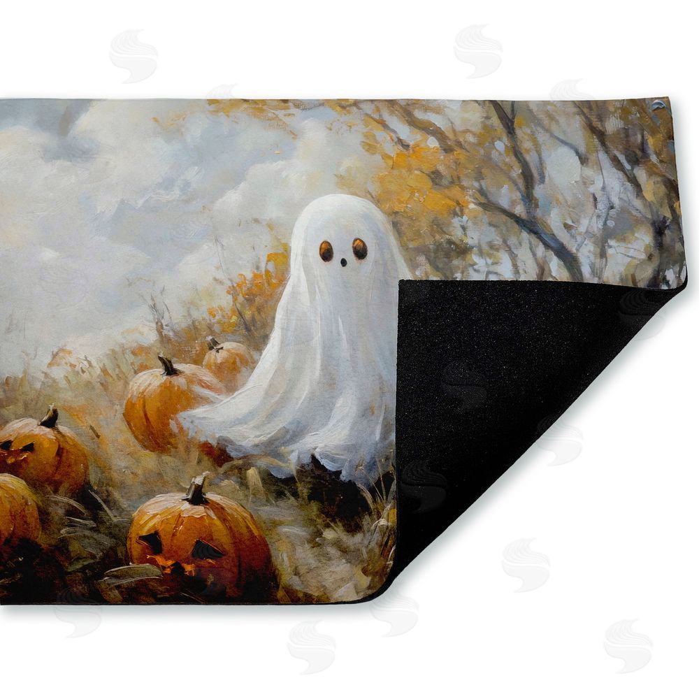 Creative Studio | Ghost in Field of Pumpkins Non-Woven Door Mat
