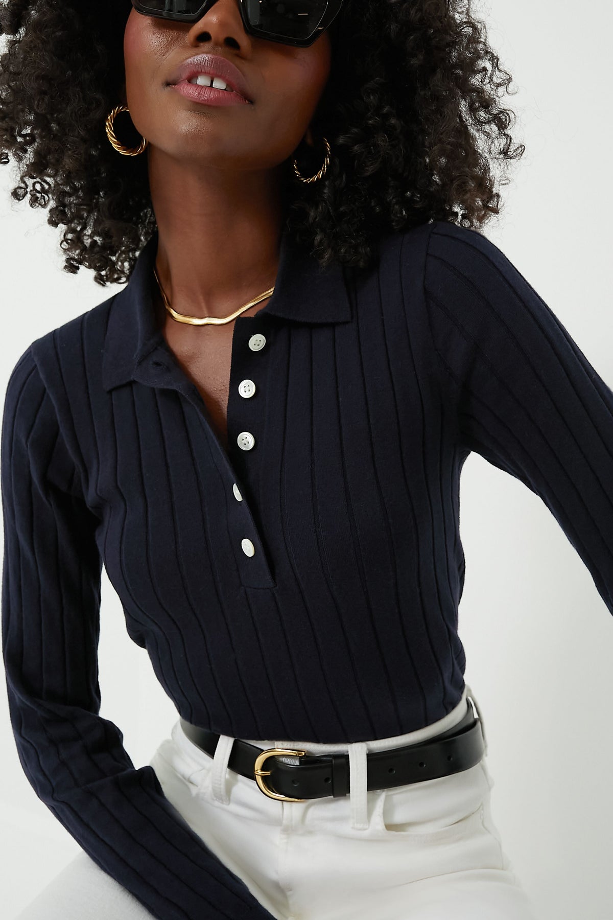 Navy Amanda Polo